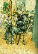 Carl Larsson spegelbild painting
